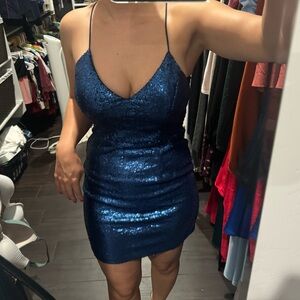 Blue sequins mini dress from Windsor